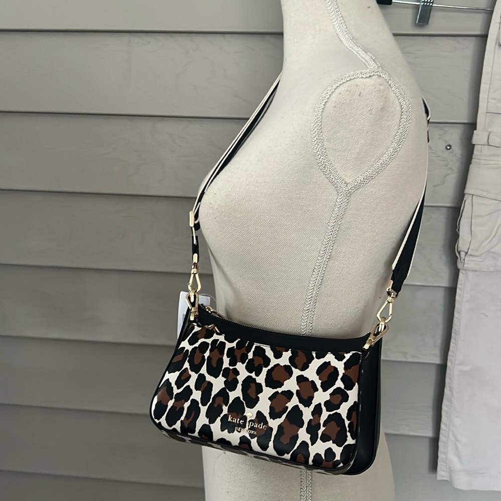 Kate Spade double crossbody bag with guitar strap